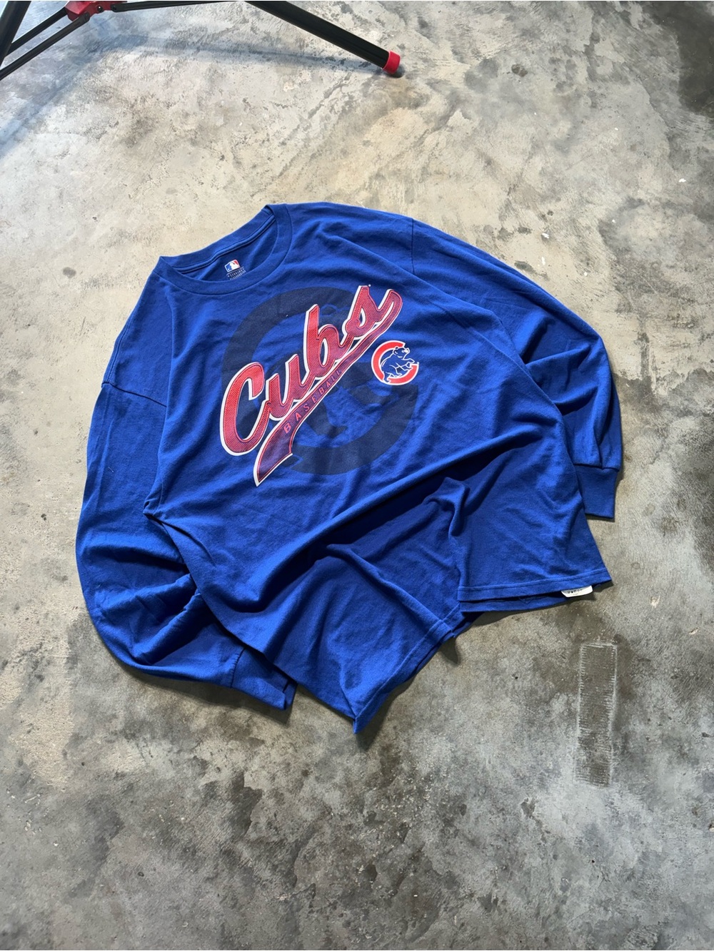 Cubs Blue Graphic Longsleeve